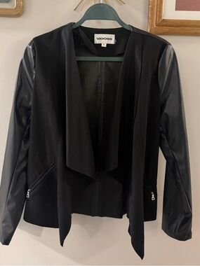 Vigoss Women's Black Faux Leather Jacket